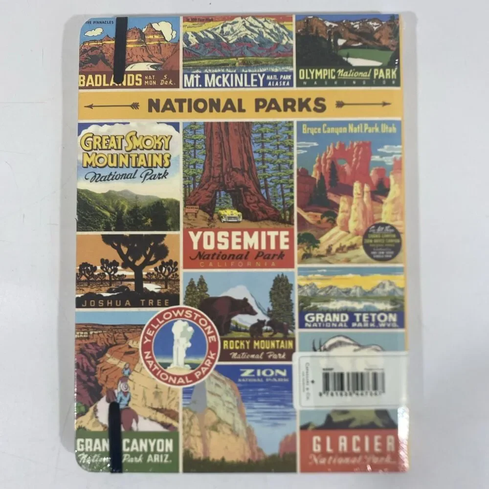 National Park Notebook Journal 144 Line Pages New Seal Cavallini‎ & Co.